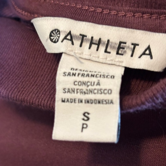 Athleta Colorblock Mockneck Medium Weight Oversized Pullover Size S - Picture 7 of 8